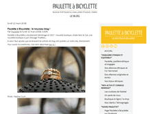 Tablet Screenshot of pauletteabicyclette.com